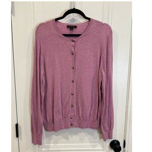 Ann Taylor XL Purple Button-Up Cardigan EUC Workwear Casual Layering Piece